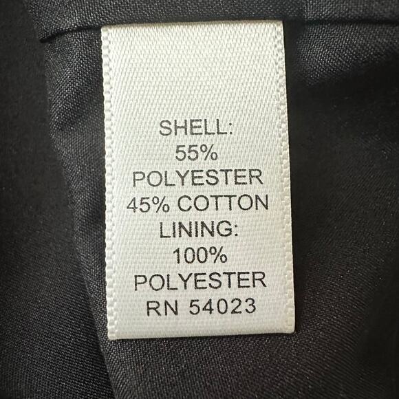 Banana Republic Black White Chainlink Pattern A Line Midi Skirt 2P Work Ruffle - Picture 6 of 7